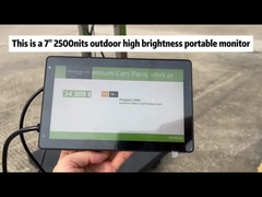 كاميرا خارجية عالية السطوع 7 بوصة محمولة 1080P ألومنيوم سبائك المنازل شاشة