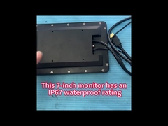 شاشة لمس خارجية مقاومة للماء IP66 مقاس 7 بوصات، سطوع 1000 شمعة