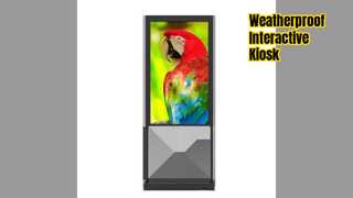 محطة كشك خارجية آمنة بشاشة لمس 55 بوصة