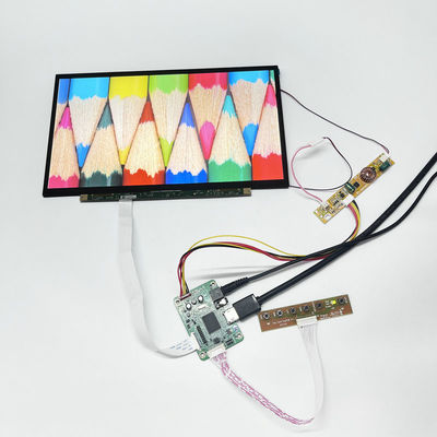 شراء 13.3 بوصة لوحة LCD عالية السطوع DC 12V مصدر الطاقة لعرض المعلومات العامة 2000cd / m2 التصنيع عبر الإنترنت