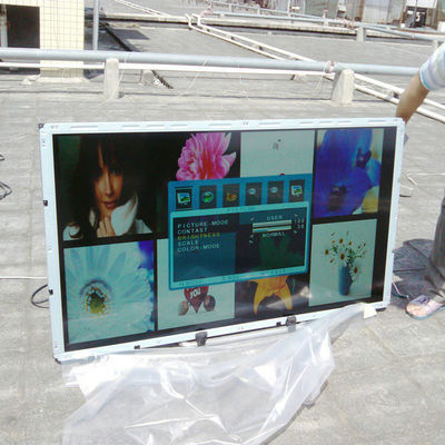 شراء 55 بوصة في الهواء الطلق شاشة LCD عالية الوضوح 1500cd / m2 عالية الوضوح دون خوف من أشعة الشمس المباشرة الصورة واضحة التصنيع عبر الإنترنت