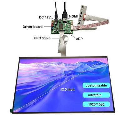 شراء 12.5 بوصة TFT فوق رقيقة LVDS ضوء الشمس شاشة LCD شاشة المراقبة المحمولة التصنيع عبر الإنترنت