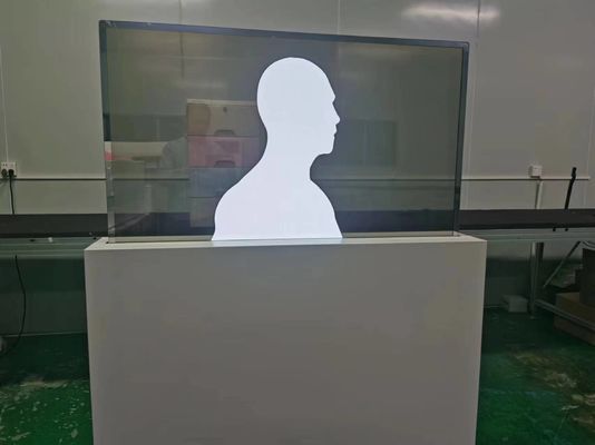 شراء 55 بوصة شاشة OLED شفافة شاشة لمسة ميكانيكية online manufacture