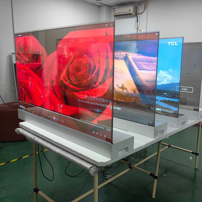 55 بوصة التباين 64x32 الأبيض الأزرق شاشة OLED شاشة شاشة التلفزيون الذكي