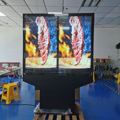 55-Inch Outdoor Waterproof Dual-Screen Menu Board With Sunscreen Thermal Treatment Middle East Available