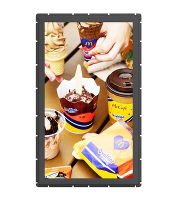 32 Inch Outdoor LCD Display with 2000cd/m² Brightness 1920x1080 Resolution and Capacitive Touch Screen